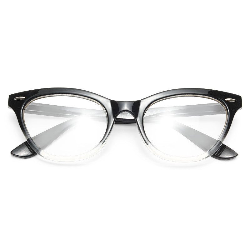 Emma Gradient Frame Cat Eye Clear Glasses