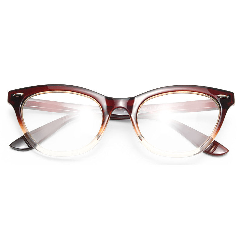 Emma Gradient Frame Cat Eye Clear Glasses