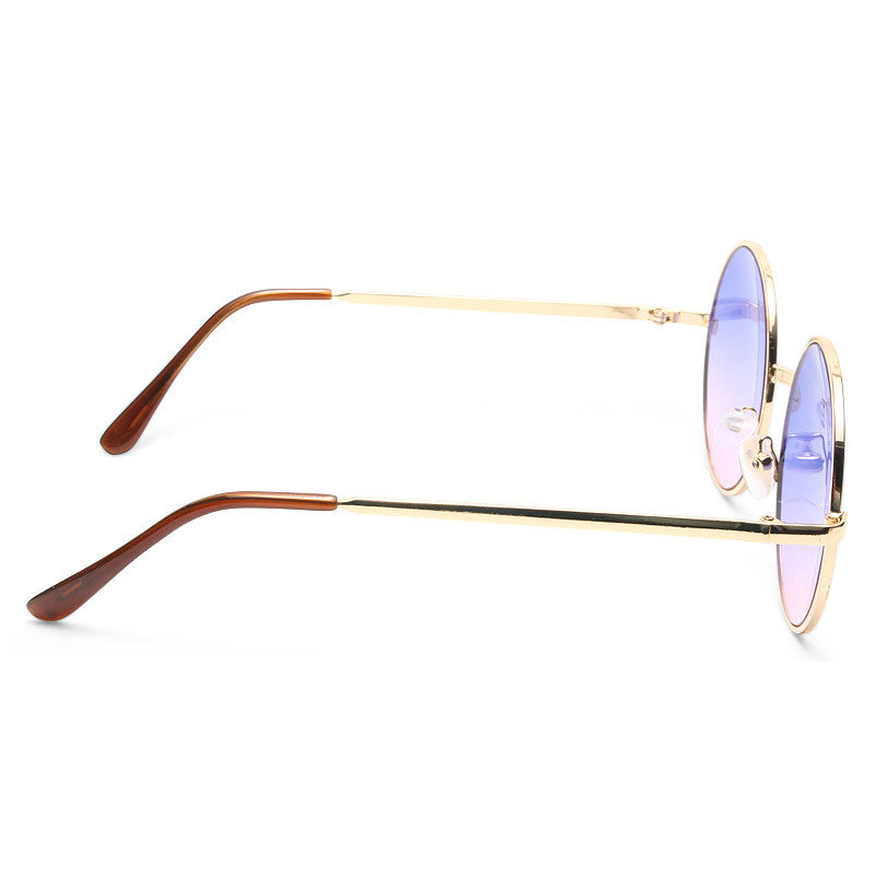 Mary Kate Split Tint 90s Round Sunglasses