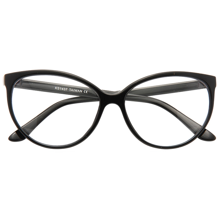 Alvina Thin Cat Eye Clear Glasses