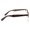 Peyton Unisex Metal Clear Half-Frame Glasses