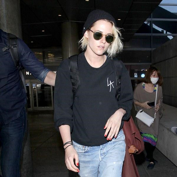 Kristen Stewart Style Unisex Rounded Notch Bridge Celebrity Sunglasses