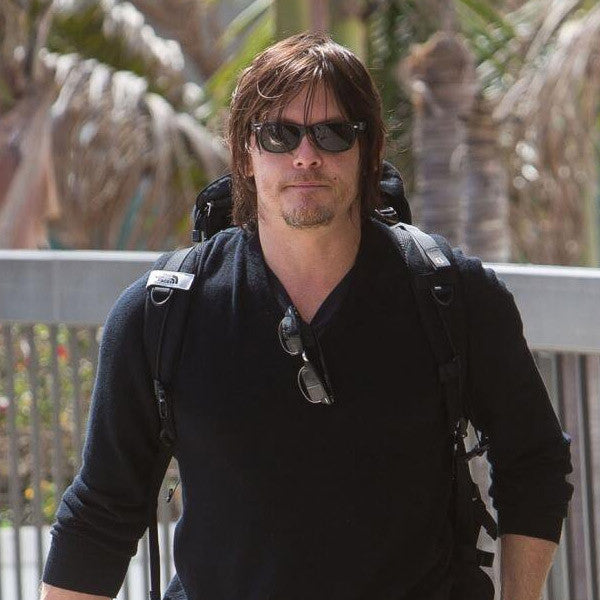 Norman Reedus Style Medium Solid Horn Rimmed Celebrity Sunglasses