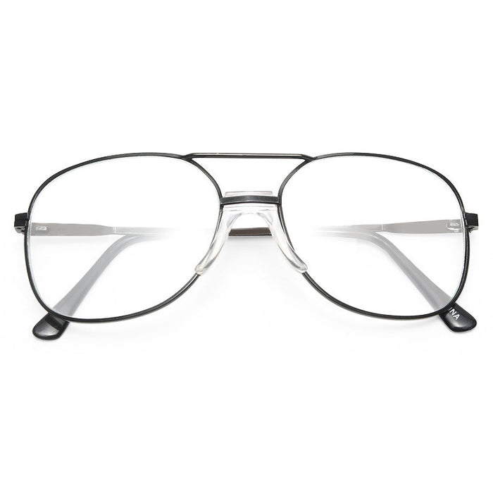 Lester Vintage Clear Aviator Glasses