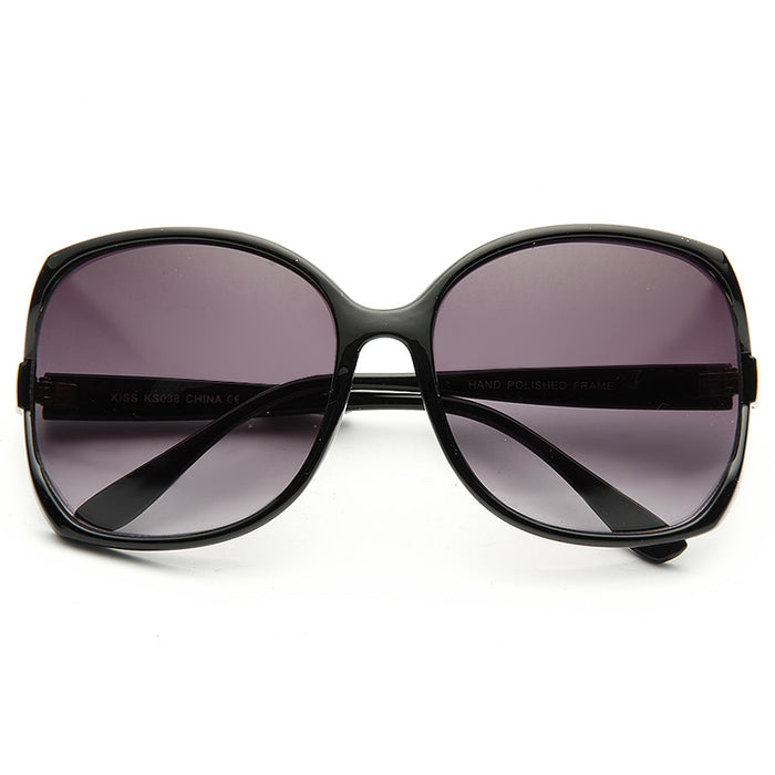 Elia Oversized Gold Accent Sunglasses