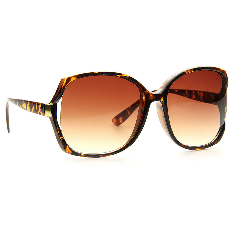 Elia Oversized Gold Accent Sunglasses