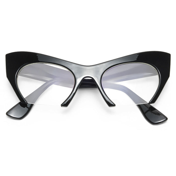 Rasoir Designer Inspired Clear Cat Eye Glasses