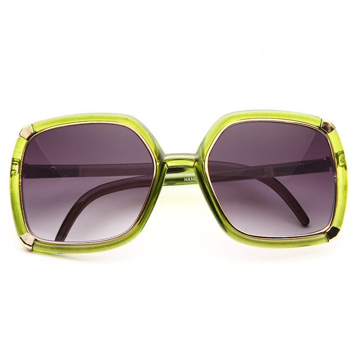 Ellery Designer Inspired Luxe Metal Trim Sunglasses