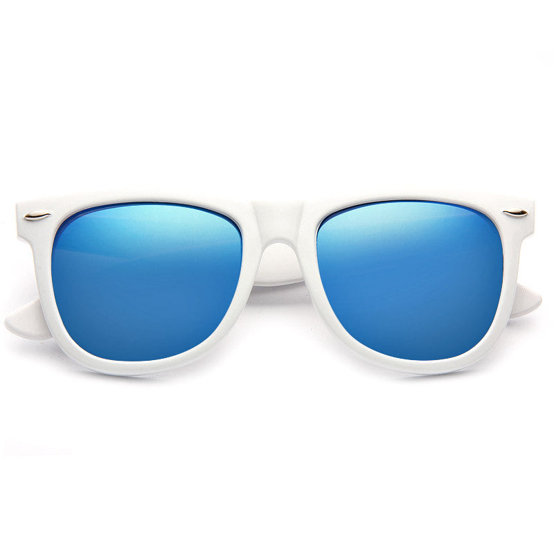 Dakota X-Large Color Mirror Horn Rimmed Sunglasses