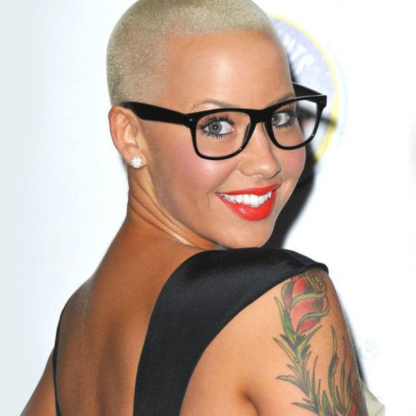 Amber Rose Style Large Horn Rimmed Celebrity Clear Glasses