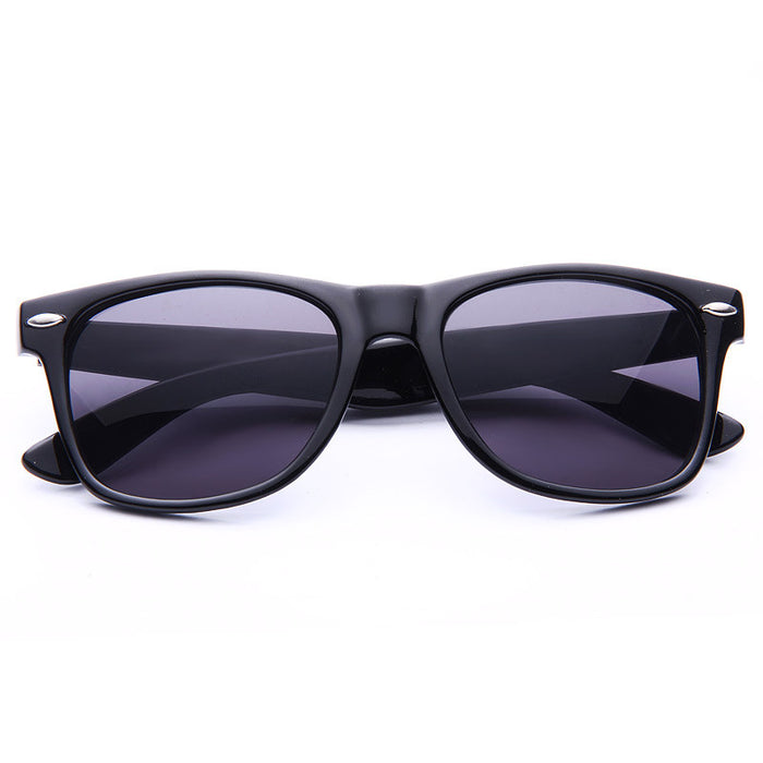 Jude Large Solid Horn Rimmed Sunglasses