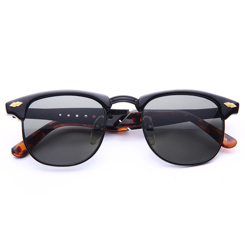 Magnus Vintage Cut Out Half-Frame Sunglasses