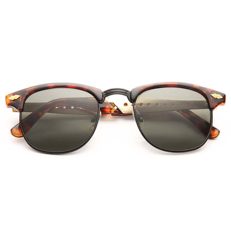 Magnus Vintage Cut Out Half-Frame Sunglasses