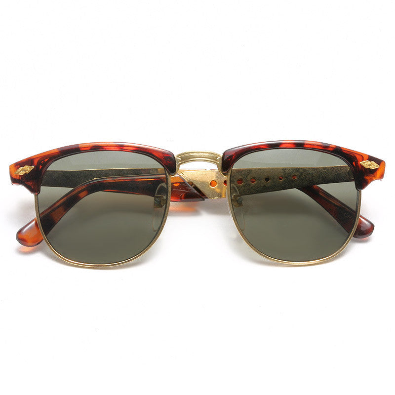 Magnus Vintage Cut Out Half-Frame Sunglasses