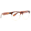 Foster Unisex Metal Clear Half Rim Glasses