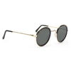 Miley Vintage Thick Round Metallic Sunglasses