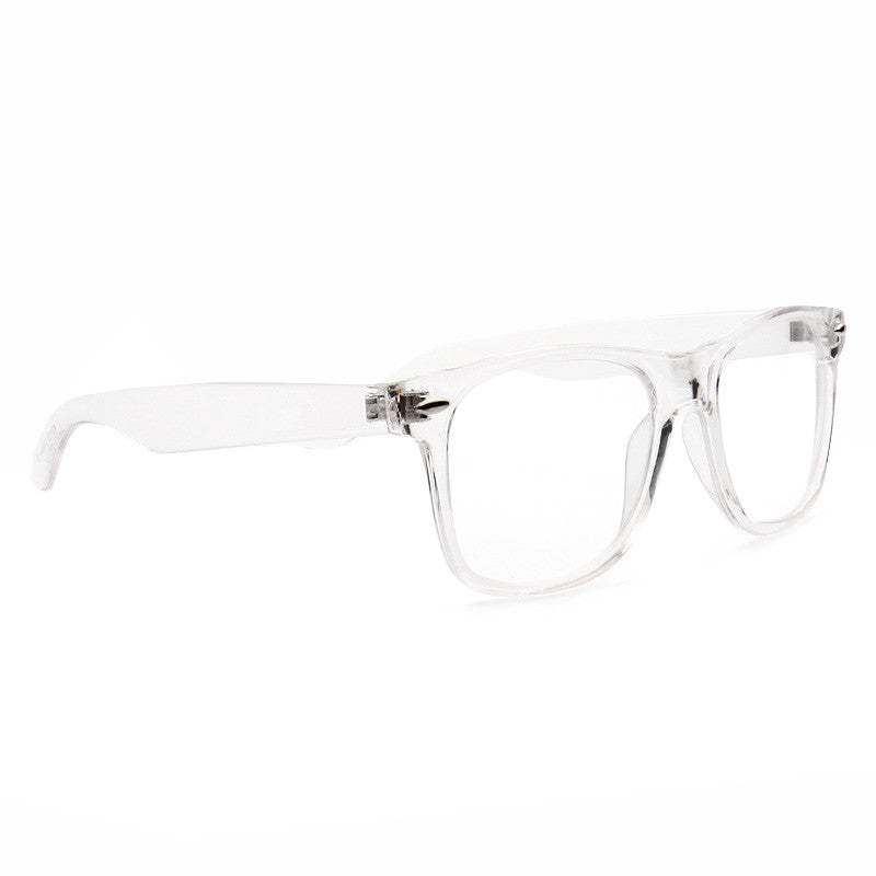 Jude Large Unisex Transparent Clear Frame Horn Rimmed Clear Glasses