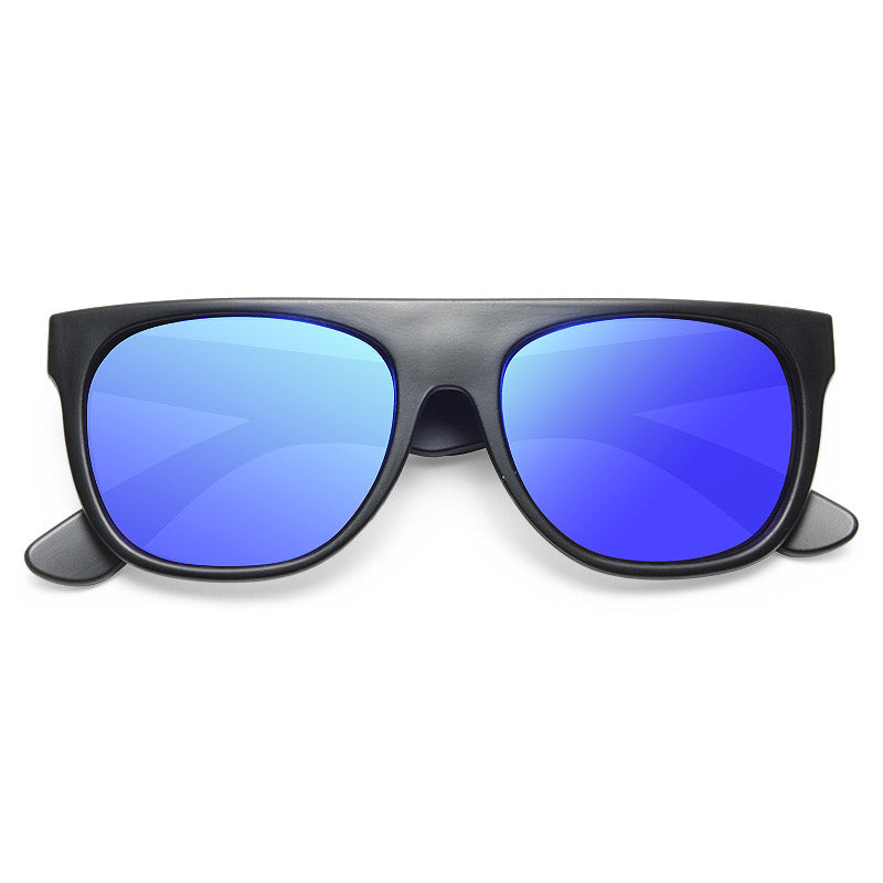 The Flat Top Designer Inspired Unisex Mirror Sunglasses