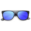 The Flat Top Designer Inspired Unisex Mirror Sunglasses