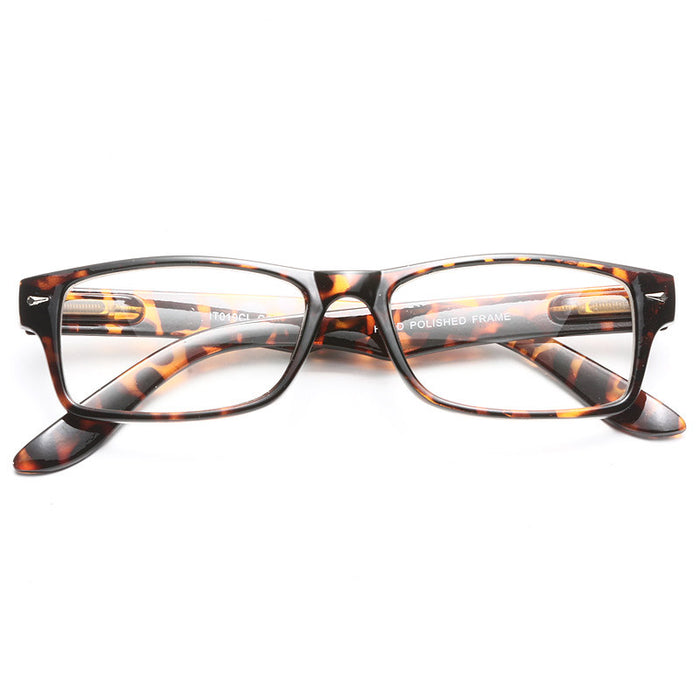 Regina Squared Skinny Clear Glasses