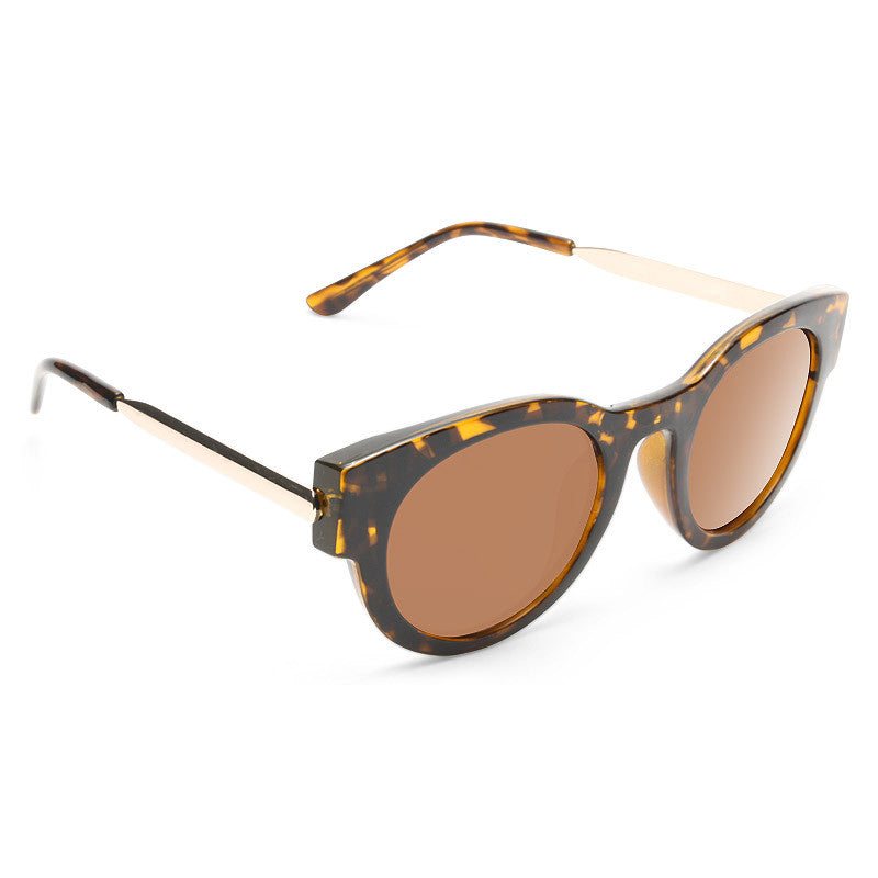 Marion Thick Frame Horn Rimmed Sunglasses