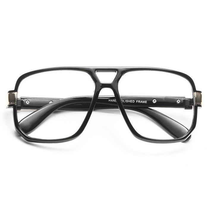 Marcelo Square Aviator Clear Glasses