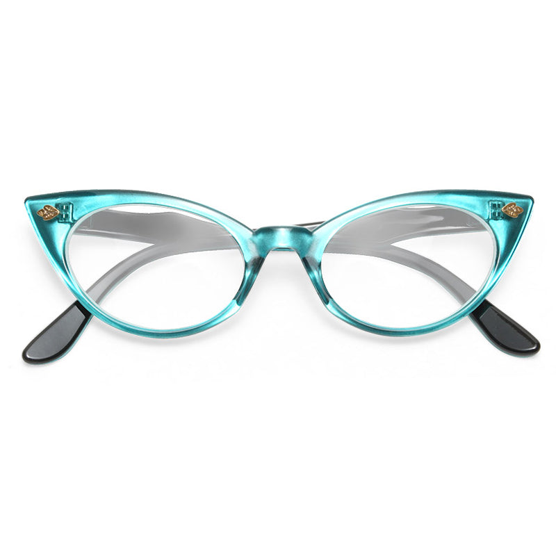 Hayworth Sharp Point Cat Eye Clear Glasses