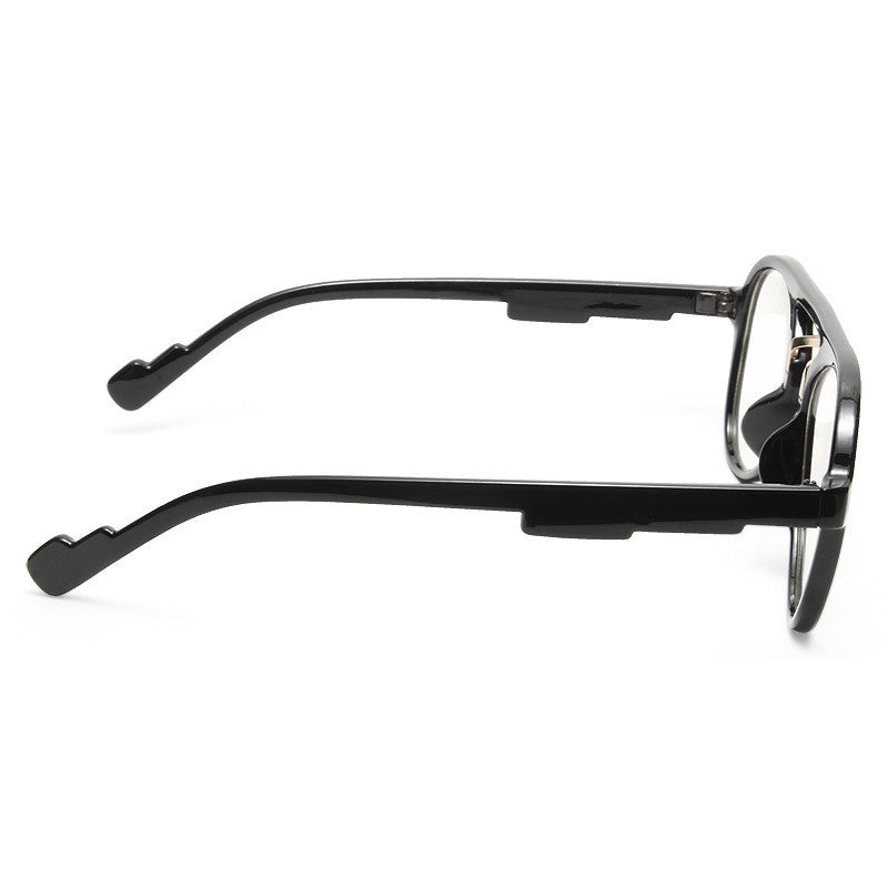 Darby Plastic Flat Top Clear Aviator Glasses