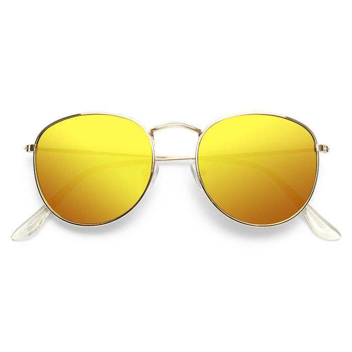 Ellington Metal Rounded Color Mirror Sunglasses