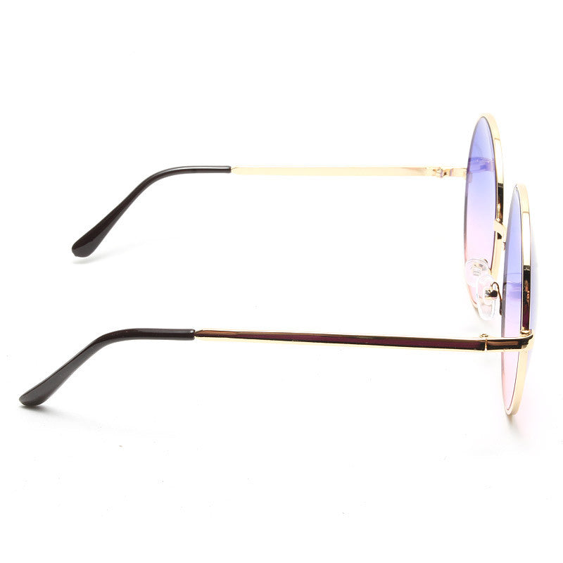 Lennon 5 Oversized Metal Round Split Tint Sunglasses