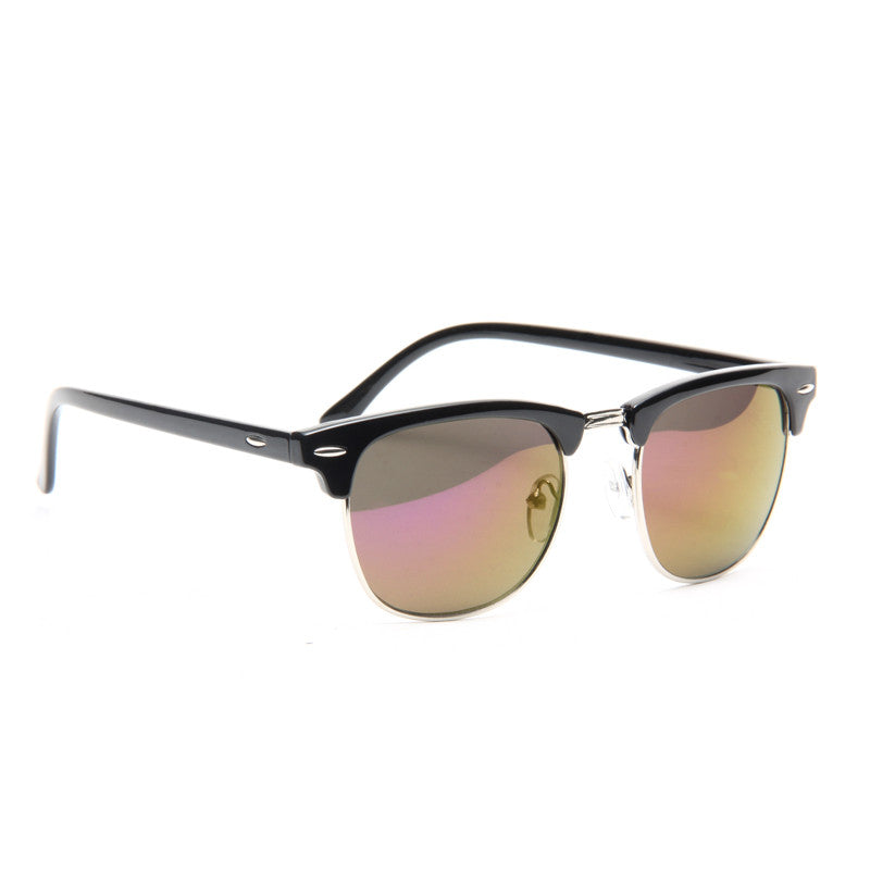 Peyton 3 Unisex Color Mirror Half Frame Sunglasses