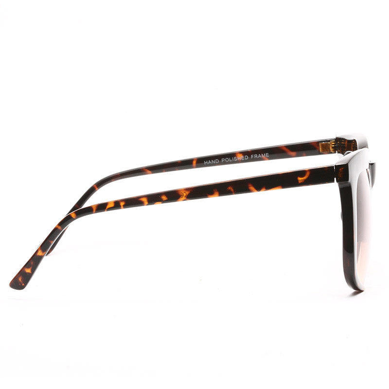 Evan Semi Rimless Horn Rimmed Sunglasses