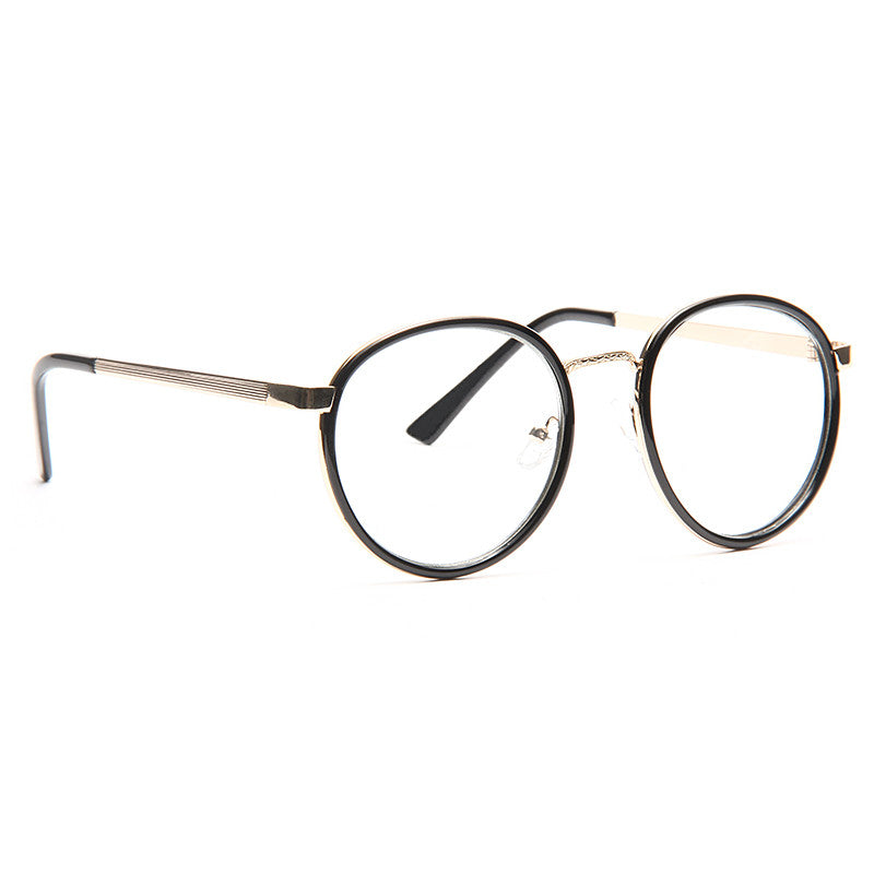 Charlotte Thin Round Metal Accent Clear Glasses