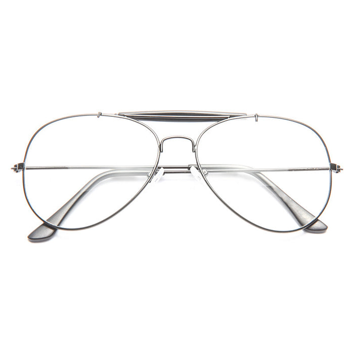 Classic 56Mm Clear Aviator Glasses