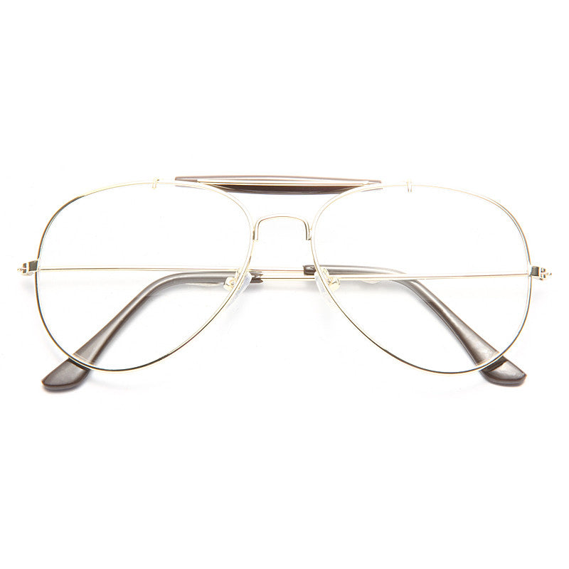 Classic 56Mm Clear Aviator Glasses