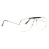 Classic 56Mm Clear Aviator Glasses