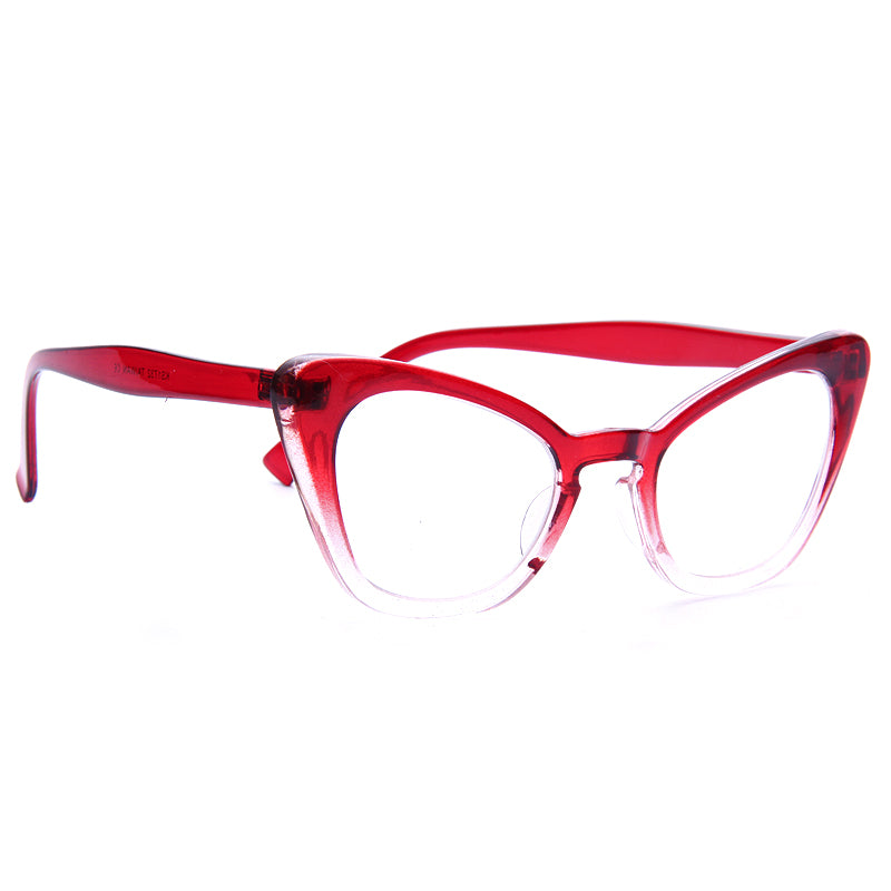 Alexis Gradient Frame Cat Eye Clear Glasses