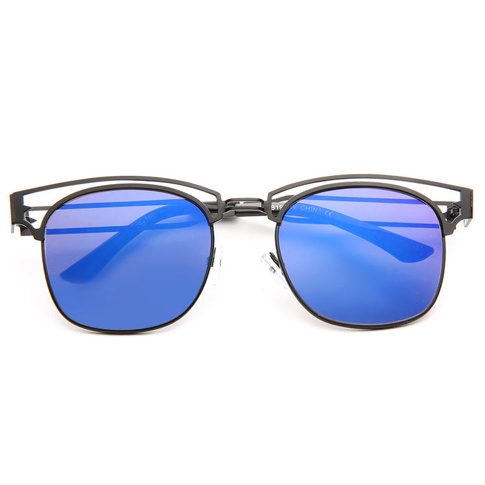 Stanton Color Mirror Half-Frame Sunglasses