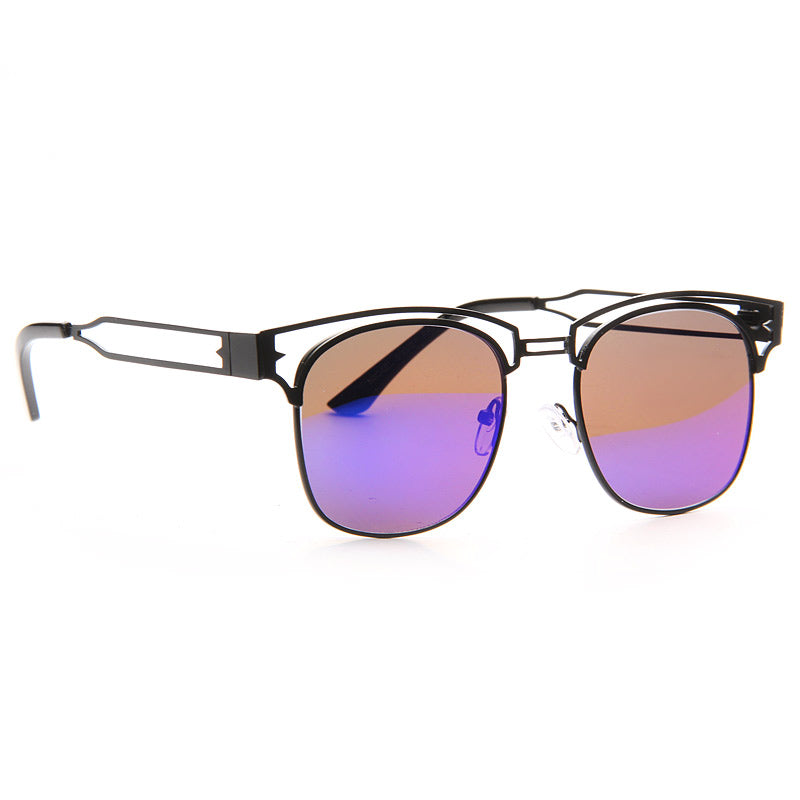 Stanton Color Mirror Half-Frame Sunglasses