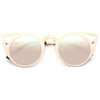 Invader Designer Inspired Metal Cat Eye Sunglasses