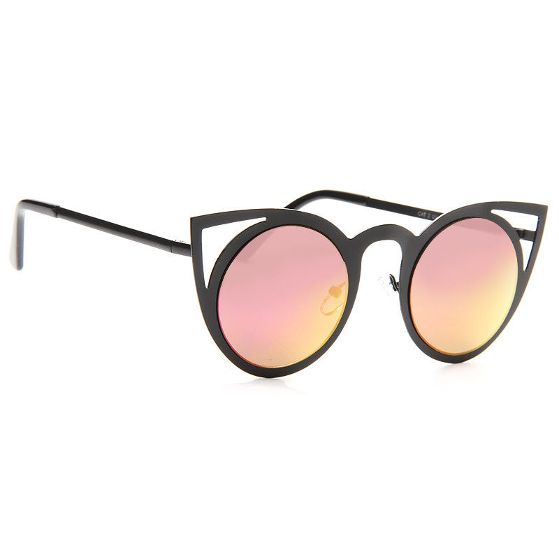 Invader Designer Inspired Metal Cat Eye Sunglasses