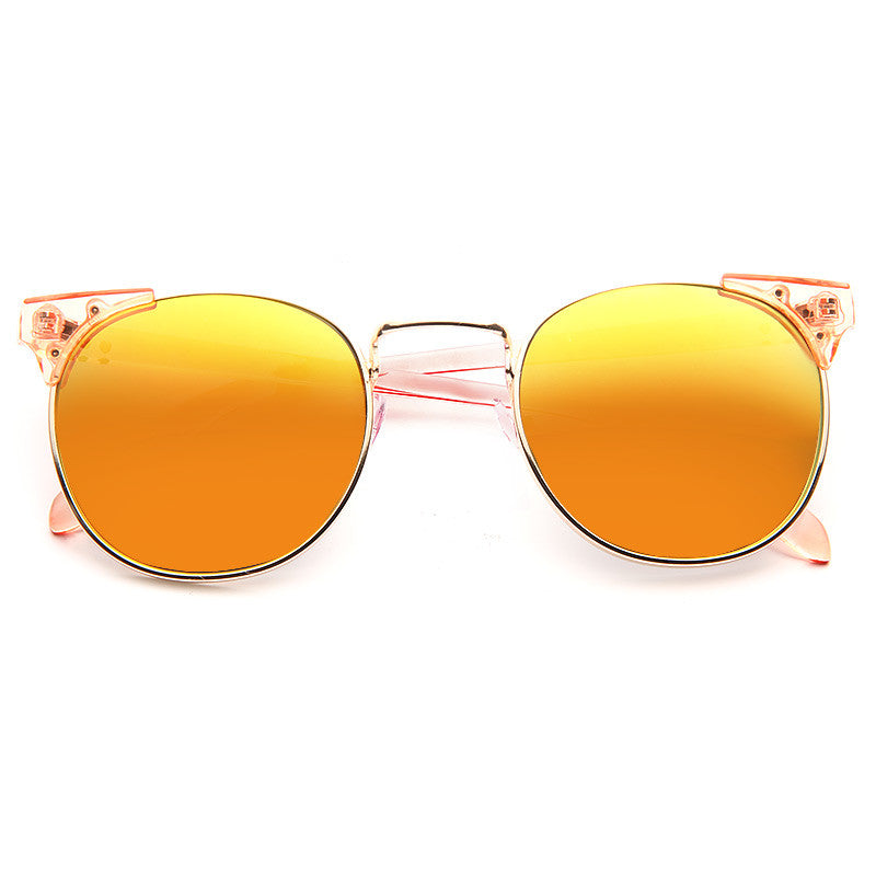 Rivera Unisex Round Metal Sunglasses