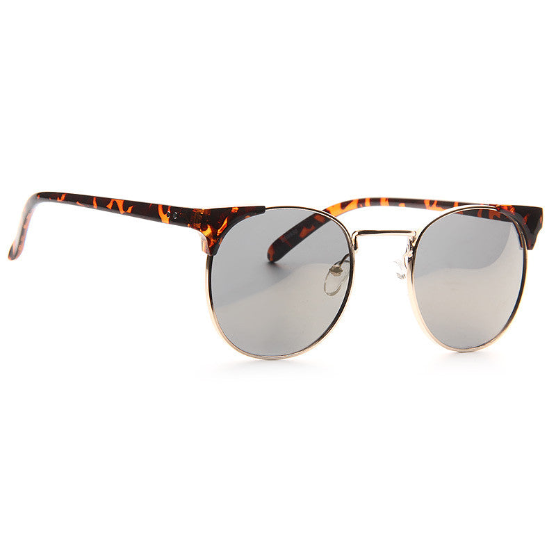 Rivera Unisex Round Metal Sunglasses