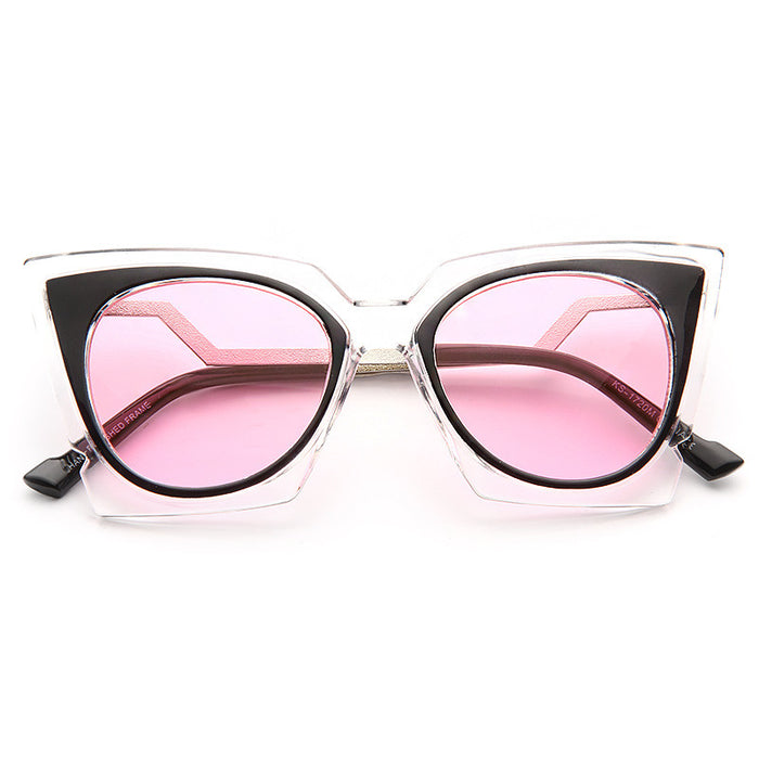 Orchidea Designer Inspired Pointed Cat Eye Sunglasses