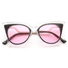 Orchidea Pointed Cat Eye Clear Frame Sunglasses