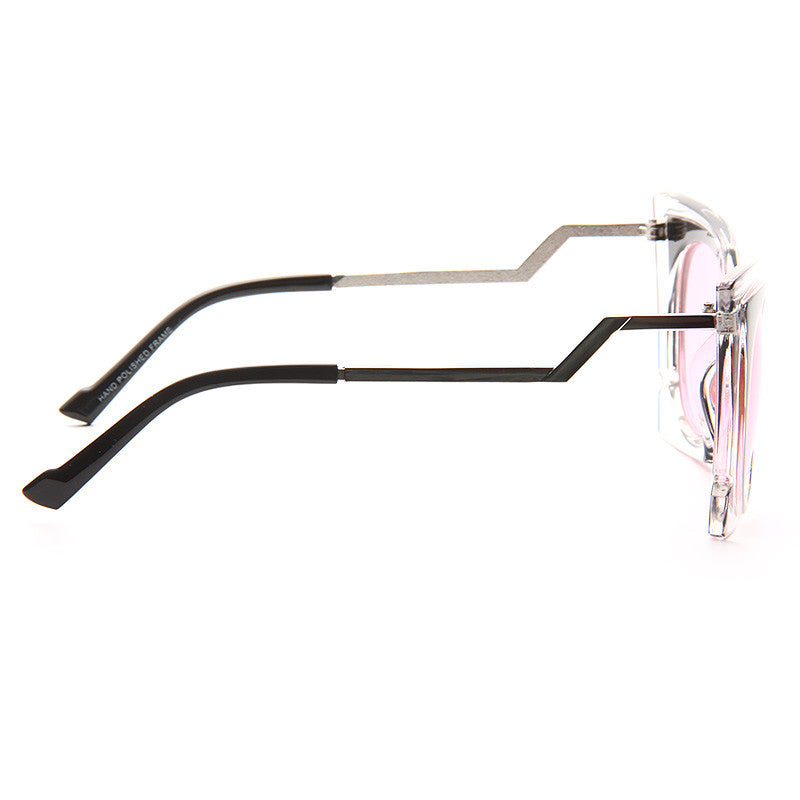 Orchidea Pointed Cat Eye Clear Frame Sunglasses