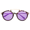 Hideaway Curved Bar Color Mirror Rounded Sunglasses