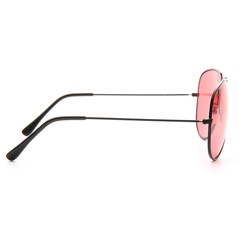 Classic 60mm Color Tint Lens Aviator Sunglasses