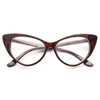 Madonna Style Cat Eye Celebrity Clear Glasses