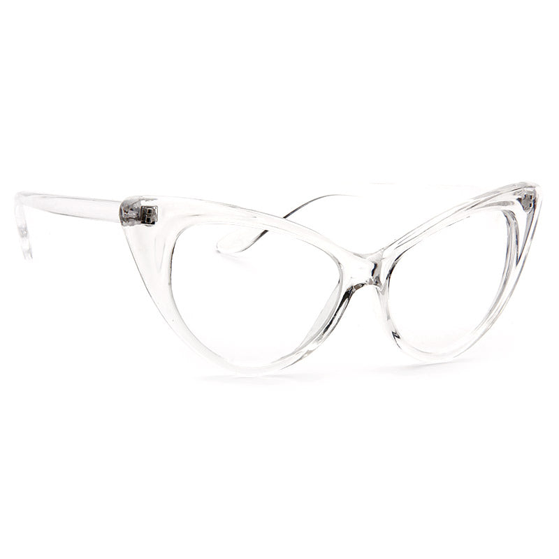 Madonna Style Cat Eye Celebrity Clear Glasses